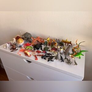 Mixed Animal Toy Lot - Colorful Sea & Land Figures